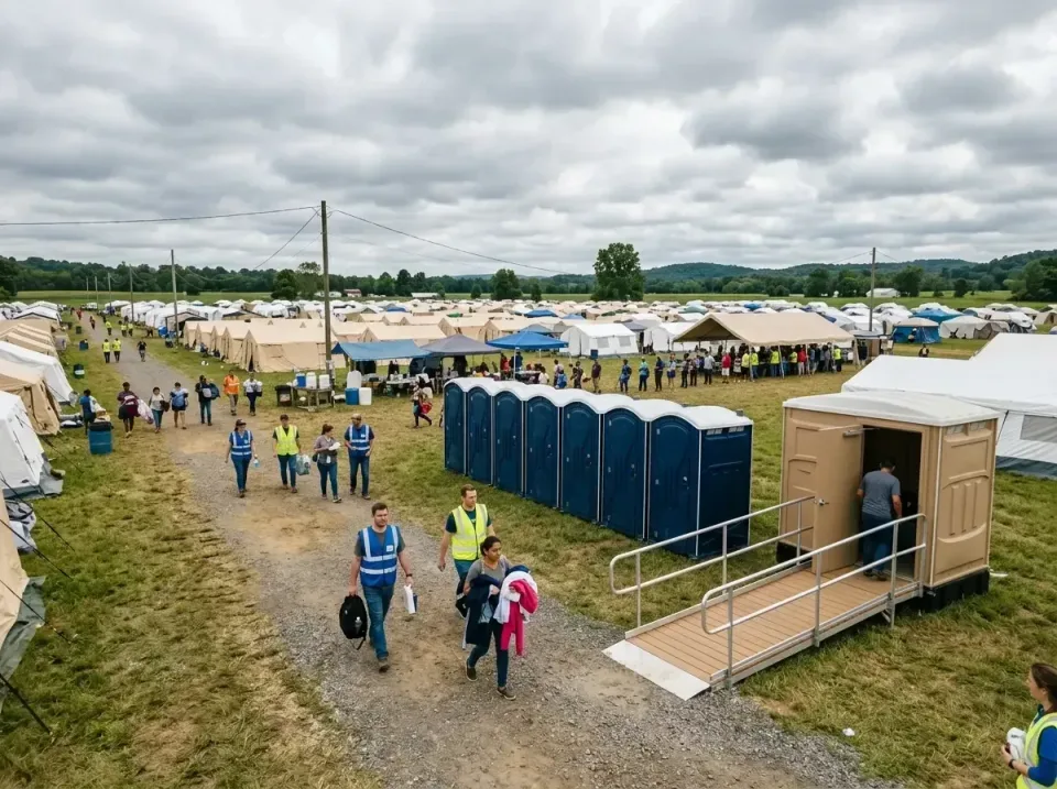 disaster-relief-camp-restrooms-010 — frequently asked questions, Dumpster & Portable Bathrooms Rental in Tamalpais-Homestead…